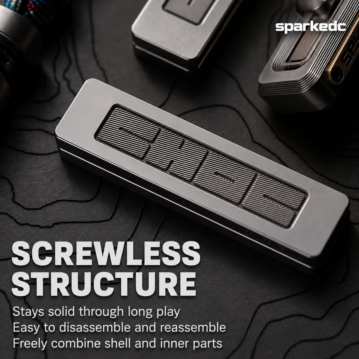 CHOC Series Mechanical EDC Fidget Slider – Metal Pocket Stress Relief Toy