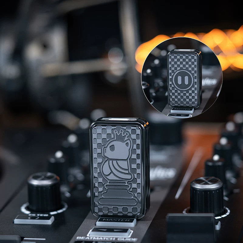 YEDC × 01EDC Mechanical Fidget Slider – Pig & Rooster Chess Edition