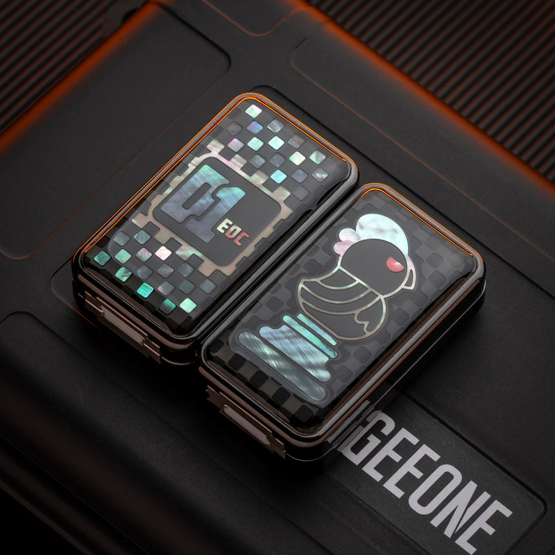 YEDC × 01EDC Mechanical Fidget Slider – Pig & Rooster Chess Edition
