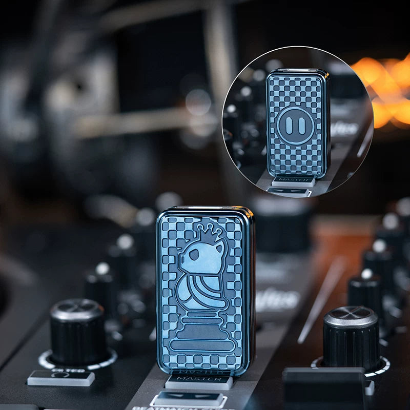 YEDC × 01EDC Mechanical Fidget Slider – Pig & Rooster Chess Edition