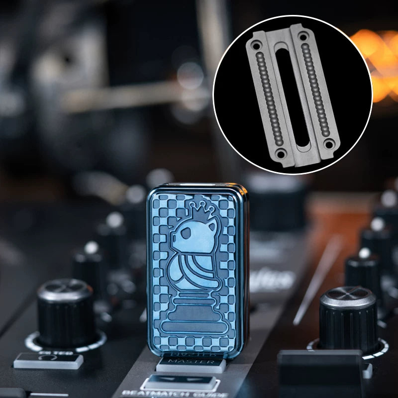YEDC × 01EDC Mechanical Fidget Slider – Pig & Rooster Chess Edition