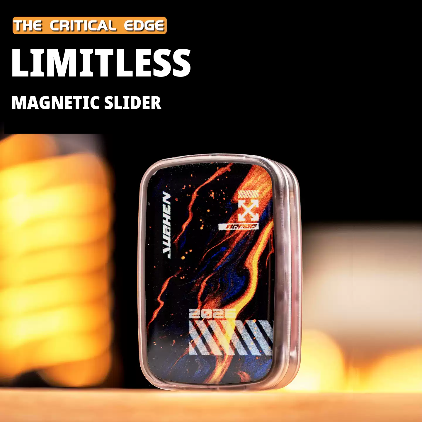 Magnetic Fidget Slider EDC Toy – JUZHEDC Critical Edge Free-Floating Push Card