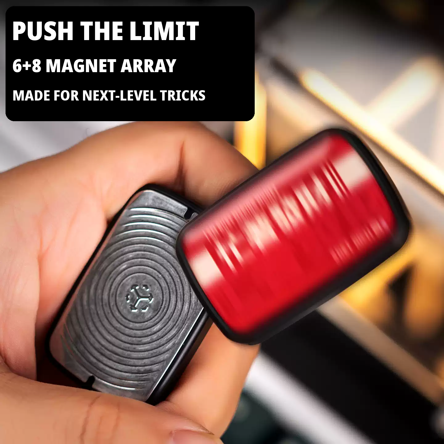 Magnetic Fidget Slider EDC Toy – JUZHEDC Critical Edge Free-Floating Push Card