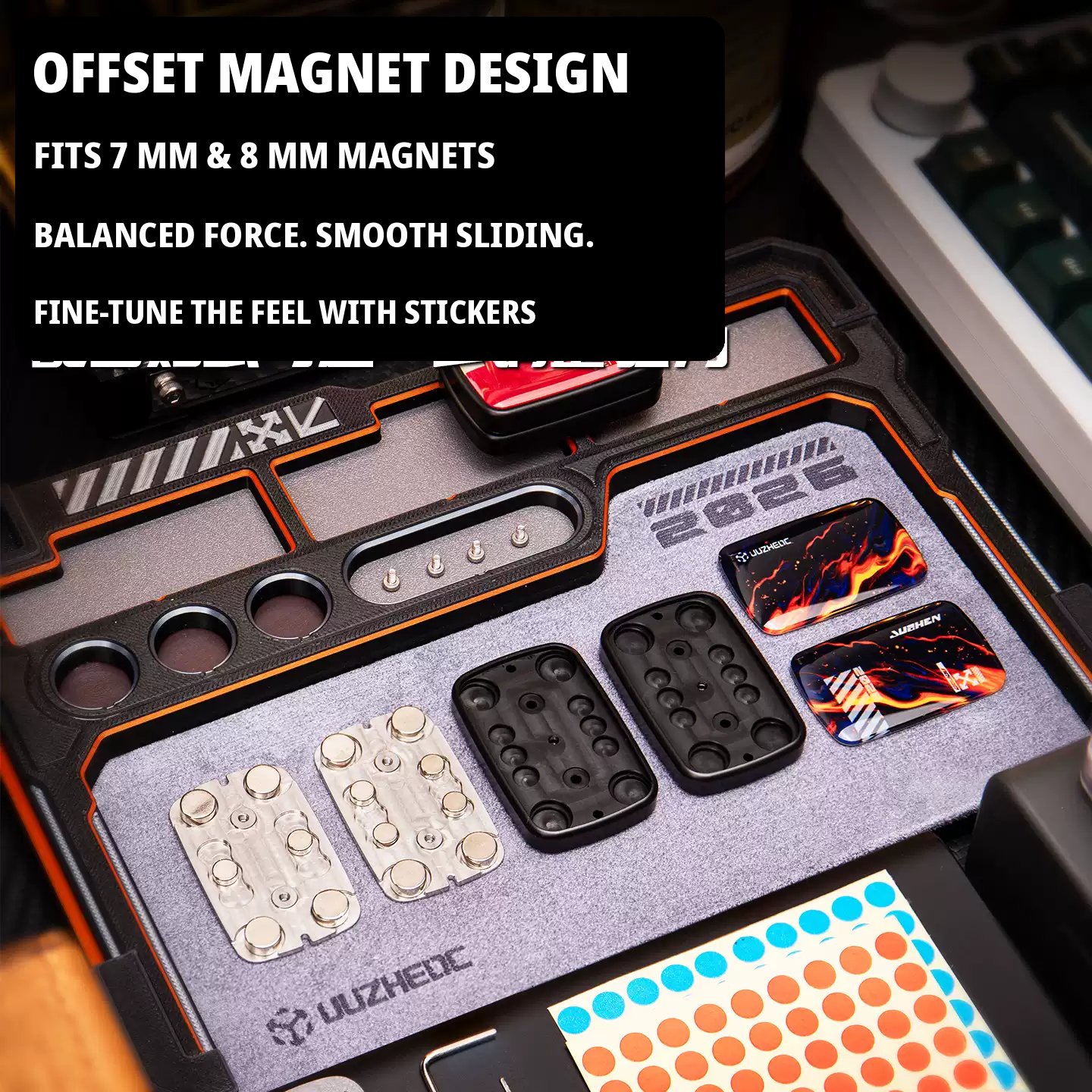 Magnetic Fidget Slider EDC Toy – JUZHEDC Critical Edge Free-Floating Push Card